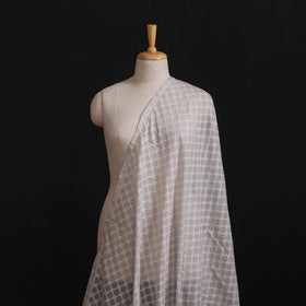 Banarasi Handwoven Cutwork Buti Cotton Fabric 05