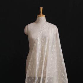 Banarasi Handwoven Cutwork Buti Cotton Fabric 03