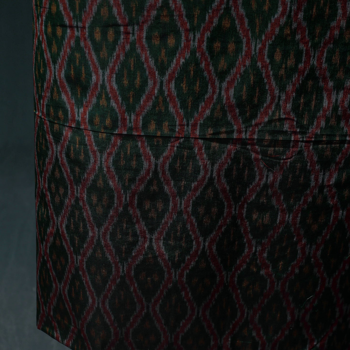 Pochampally Ikat Handwoven Sico 2pc Unstitched Dress Material Kurta Set 48