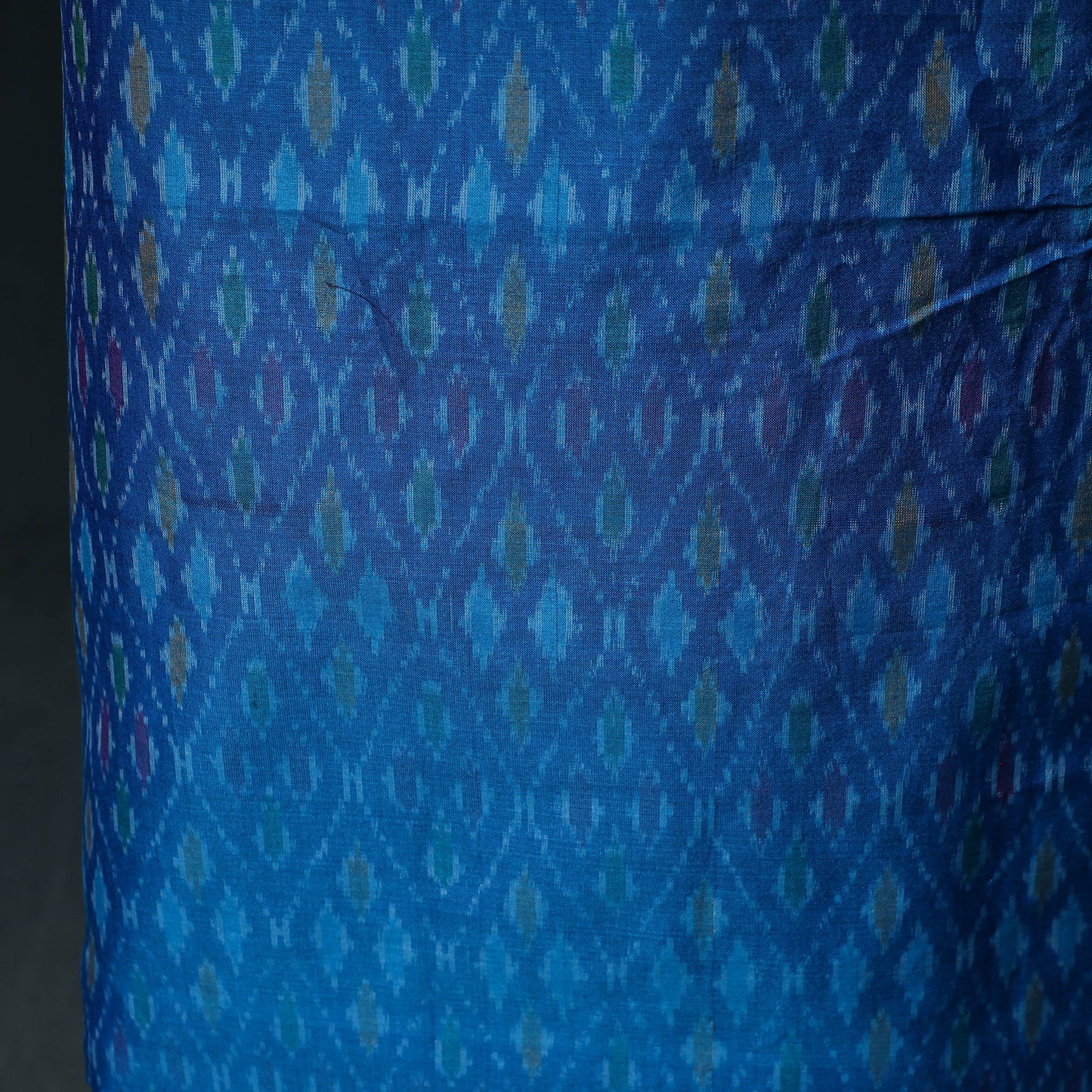 Pochampally Ikat Handwoven Sico 2pc Unstitched Dress Material Kurta Set 49