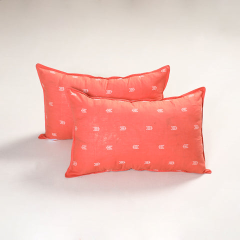 Peach - Jacquard Pillow Covers (Set of 2) 78