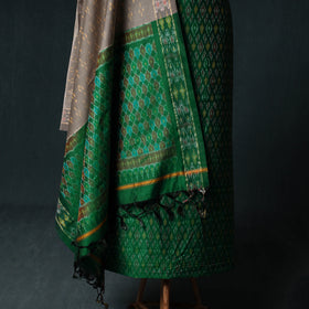 Pochampally Ikat Handwoven Sico 2pc Unstitched Dress Material Kurta Set 50
