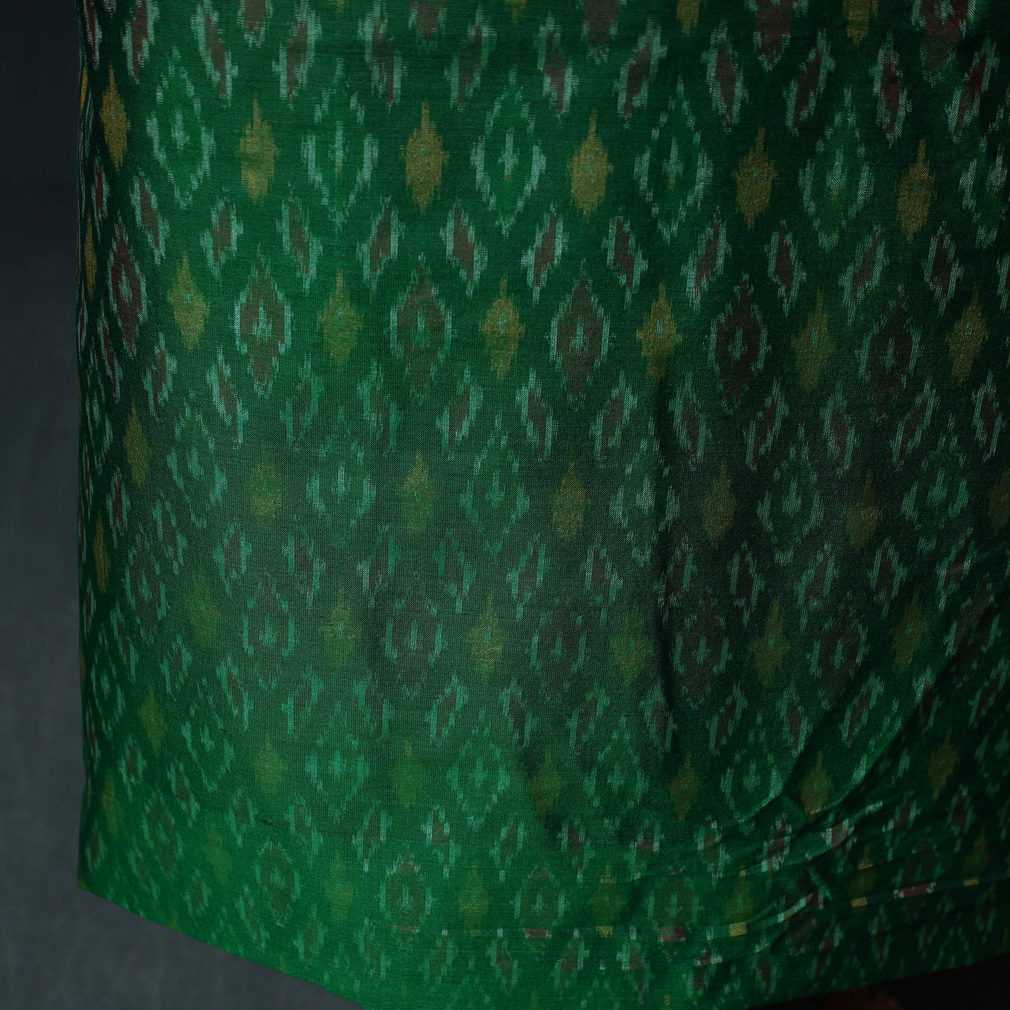 Pochampally Ikat Handwoven Sico 2pc Unstitched Dress Material Kurta Set 50