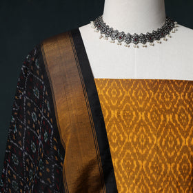 Pochampally Ikat Handwoven Sico 2pc Unstitched Dress Material Kurta Set 51