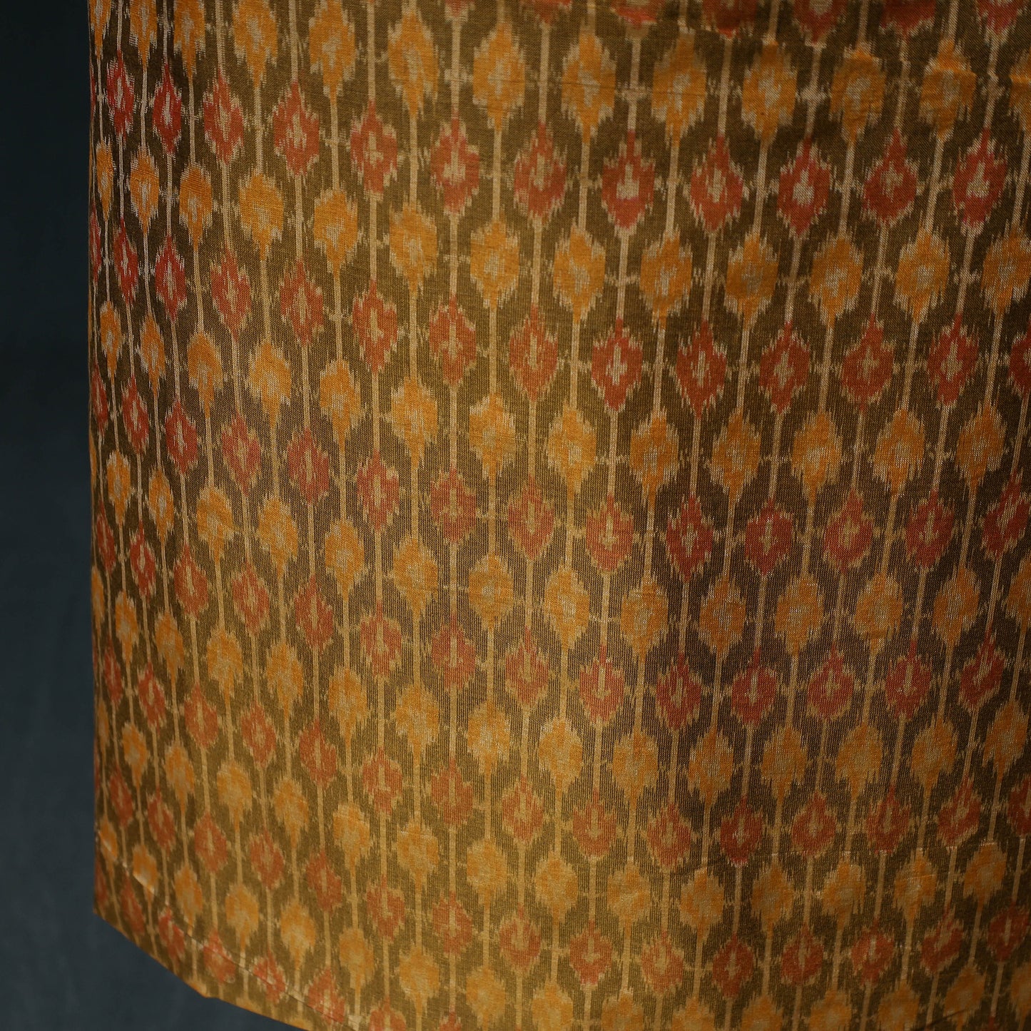 Pochampally Ikat Handwoven Sico 2pc Unstitched Dress Material Kurta Set 52