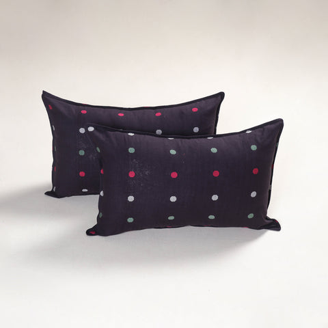 Black - Jacquard Pillow Covers (Set of 2) 82