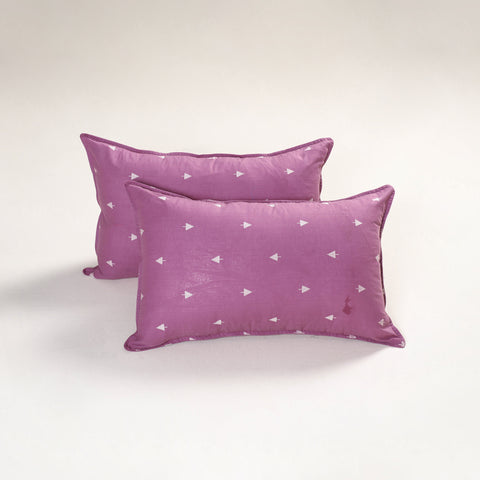 Purple - Jacquard Pillow Covers (Set of 2) 83