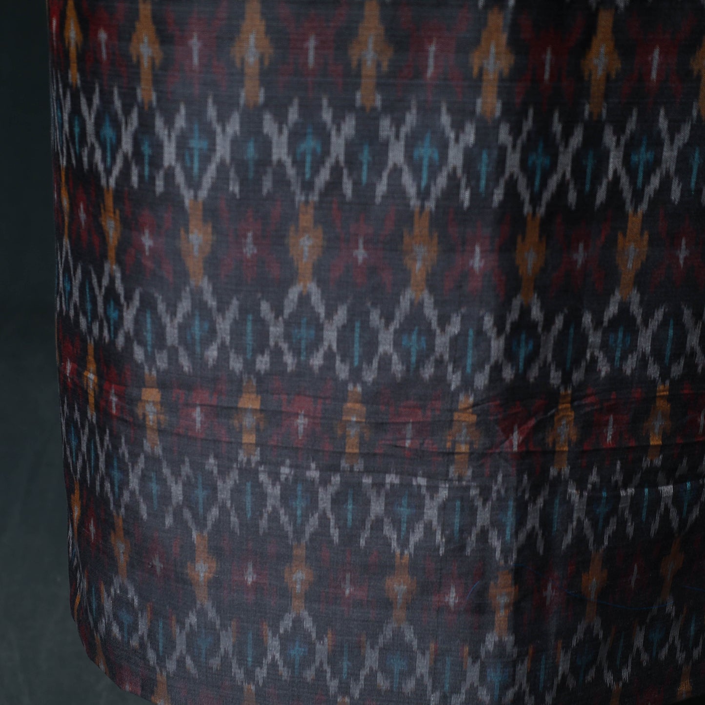 Pochampally Ikat Handwoven Sico 2pc Unstitched Dress Material Kurta Set 57
