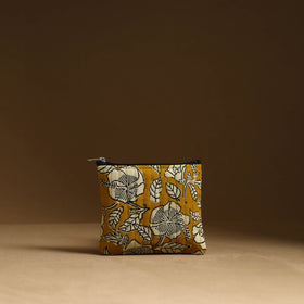 Yellow - handmade cotton multipurpose utility pouches (set