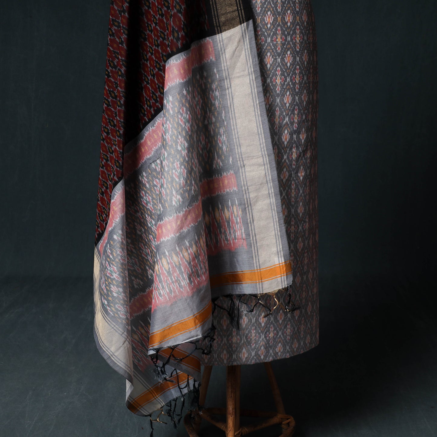 Pochampally Ikat Handwoven Sico 2pc Unstitched Dress Material Kurta Set 58