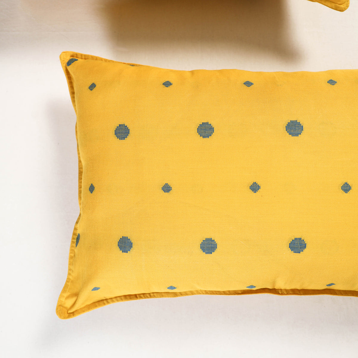 Yellow - jacquard pillow covers (set of 2) 84 - handcrafted