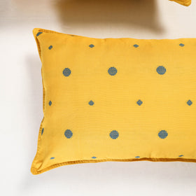 Yellow - jacquard pillow covers (set of 2) 84 - handcrafted