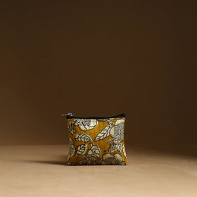 Yellow - handmade cotton multipurpose utility pouches (set