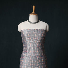Pochampally Ikat Handwoven Sico 2pc Unstitched Dress Material Kurta Set 58