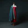 Pochampally Ikat Handwoven Sico 2pc Unstitched Dress Material Kurta Set 59