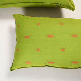 Green - jacquard pillow covers (set of 2) 85 - handcrafted
