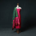 Pochampally Ikat Handwoven Sico 2pc Unstitched Dress Material Kurta Set 60