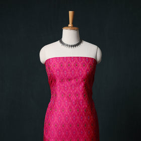 Pochampally Ikat Handwoven Sico 2pc Unstitched Dress Material Kurta Set 60