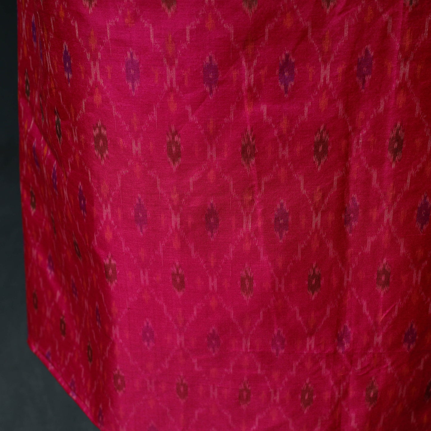 Pochampally Ikat Handwoven Sico 2pc Unstitched Dress Material Kurta Set 60