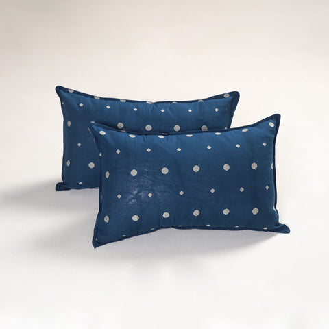 Blue - Jacquard Pillow Covers (Set of 2) 89