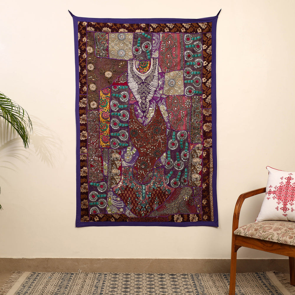 Banjara Beadwork Embroidery Tapestry Wall Hanging 12