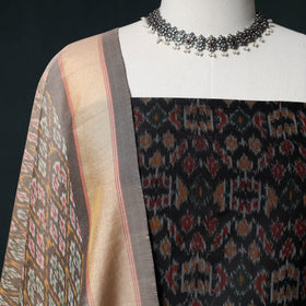 Pochampally Ikat Handwoven Sico 2pc Unstitched Dress Material Kurta Set 62