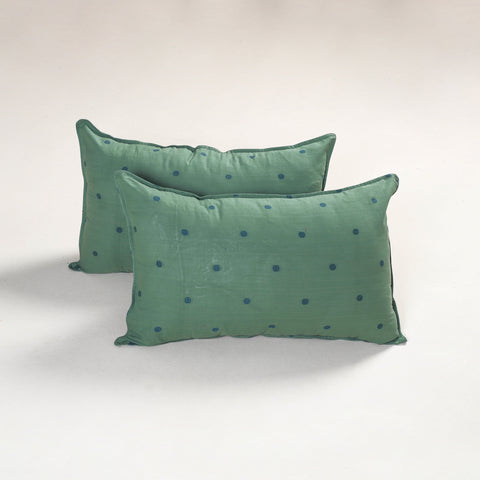 Green - Jacquard Pillow Covers (Set of 2) 91