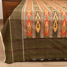 Green - Pochampally Dabi Ikat Cotton Double Bedsheet Set (108 x 90 in) 02