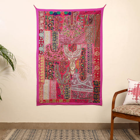 Banjara Beadwork Embroidery Tapestry Wall Hanging 15