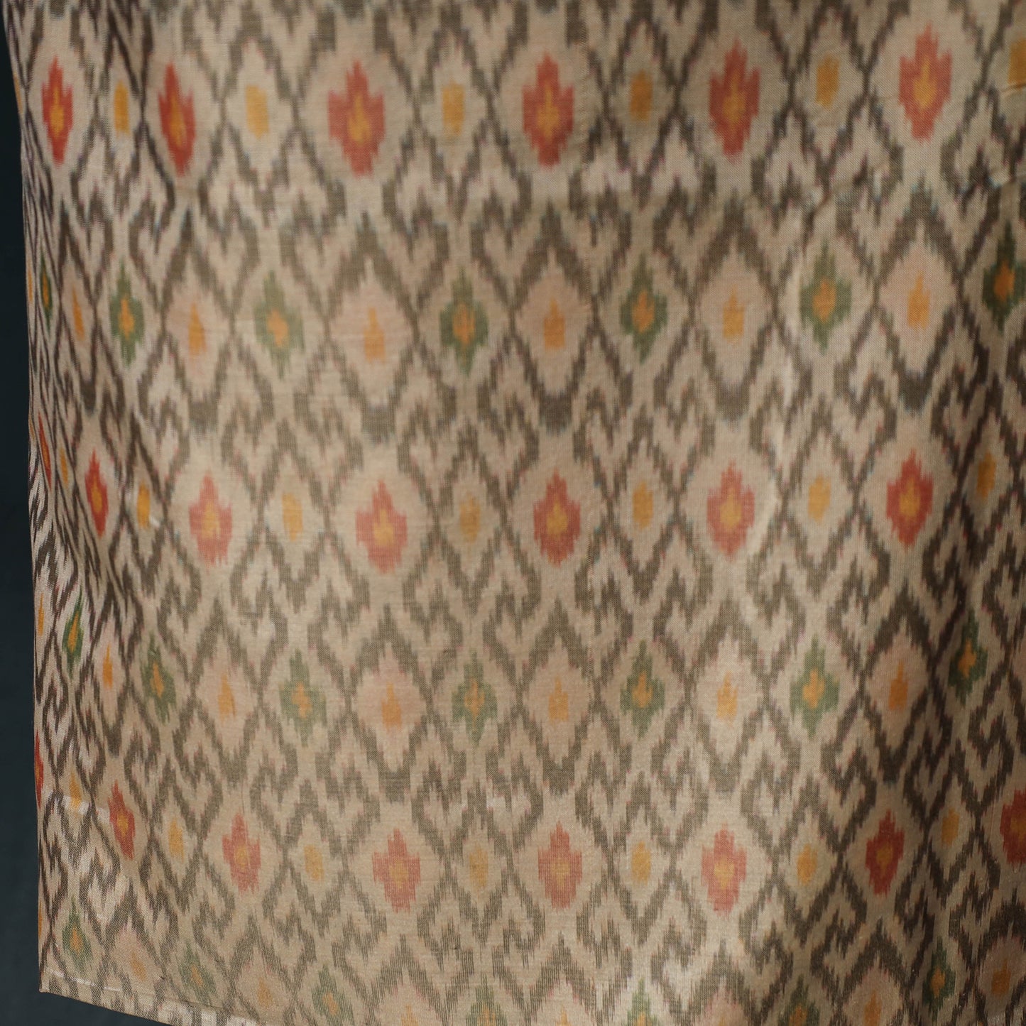 Pochampally Ikat Handwoven Sico 2pc Unstitched Dress Material Kurta Set 64