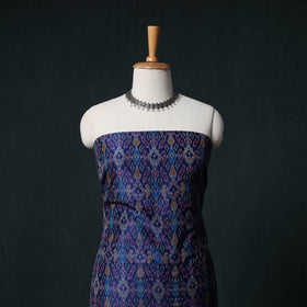 Pochampally Ikat Handwoven Sico 2pc Unstitched Dress Material Kurta Set 66
