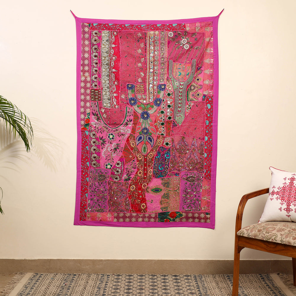 Banjara Beadwork Embroidery Tapestry Wall Hanging 20