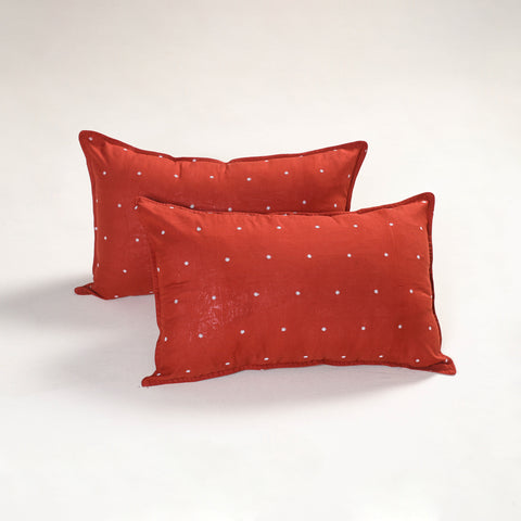 Red - Jacquard Pillow Covers (Set of 2) 97