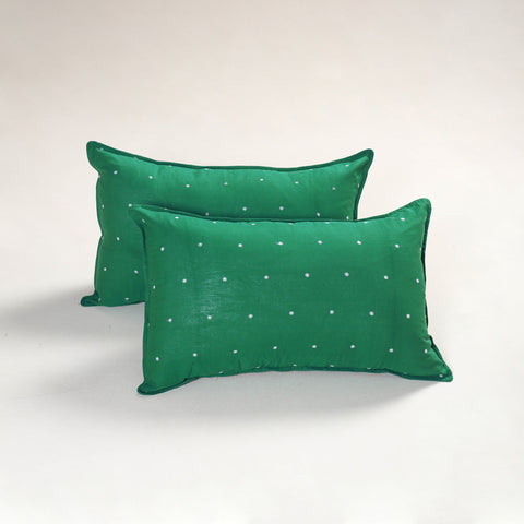 Green - Jacquard Pillow Covers (Set of 2) 98
