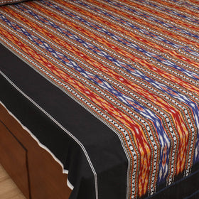Pochampally Dabi Ikat Cotton Double Bedsheet Set (108 x 90 in) 07