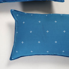 Blue - jacquard pillow covers (set of 2) 99 - handcrafted