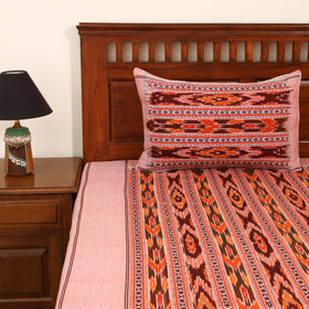 Pochampally Dabi Ikat Cotton Double Bedsheet Set (108 x 90 in) 08