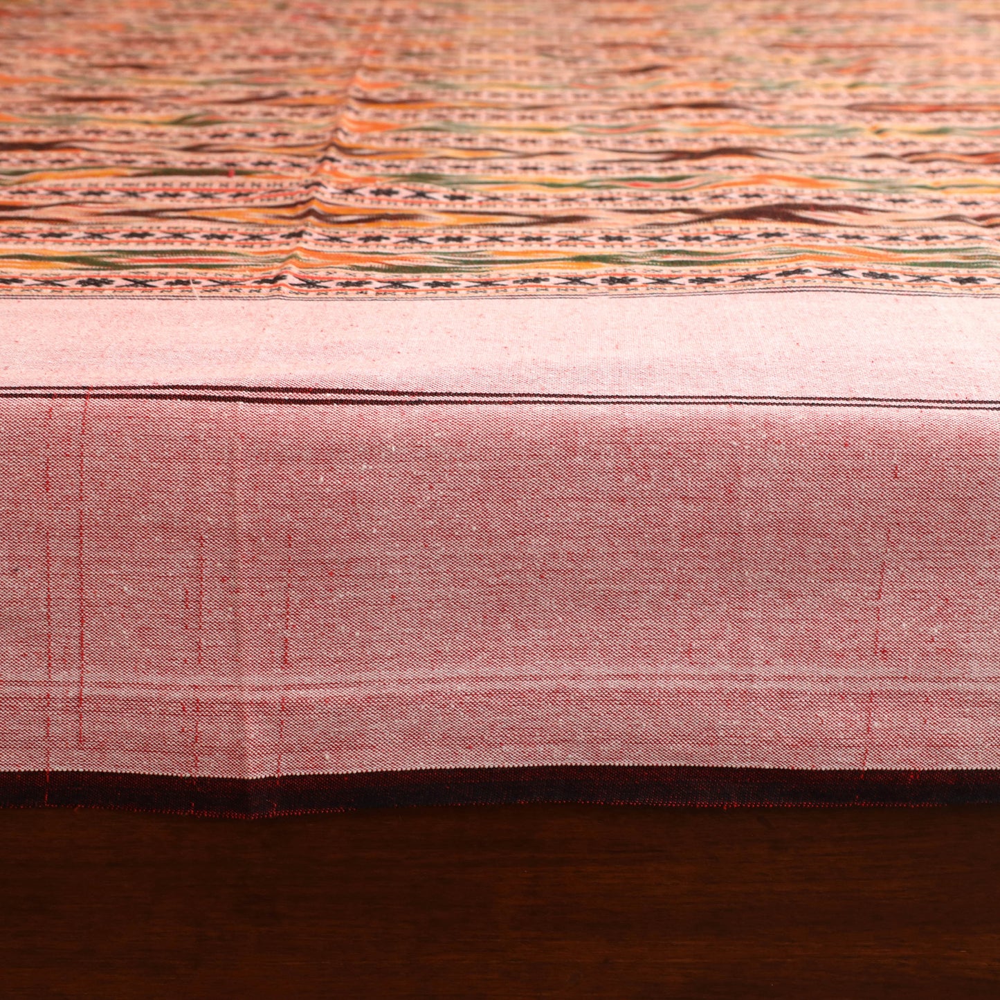 Pochampally Dabi Ikat Cotton Double Bedsheet Set (108 x 90 in) 08