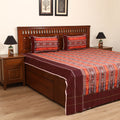 Pochampally Dabi Ikat Cotton Double Bedsheet Set (108 x 90 in) 09