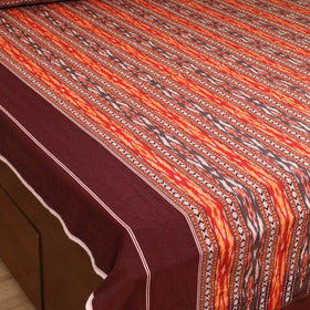 Pochampally Dabi Ikat Cotton Double Bedsheet Set (108 x 90 in) 09