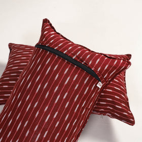 Red - pochampally ikat pillow covers (set of 2) 100