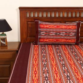 Pochampally Dabi Ikat Cotton Double Bedsheet Set (108 x 90 in) 09