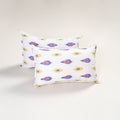 White - pochampally ikat pillow covers (set of 2) 101