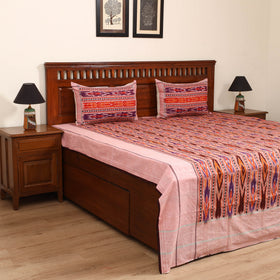 Pochampally Dabi Ikat Cotton Double Bedsheet Set (108 x 90 in) 11