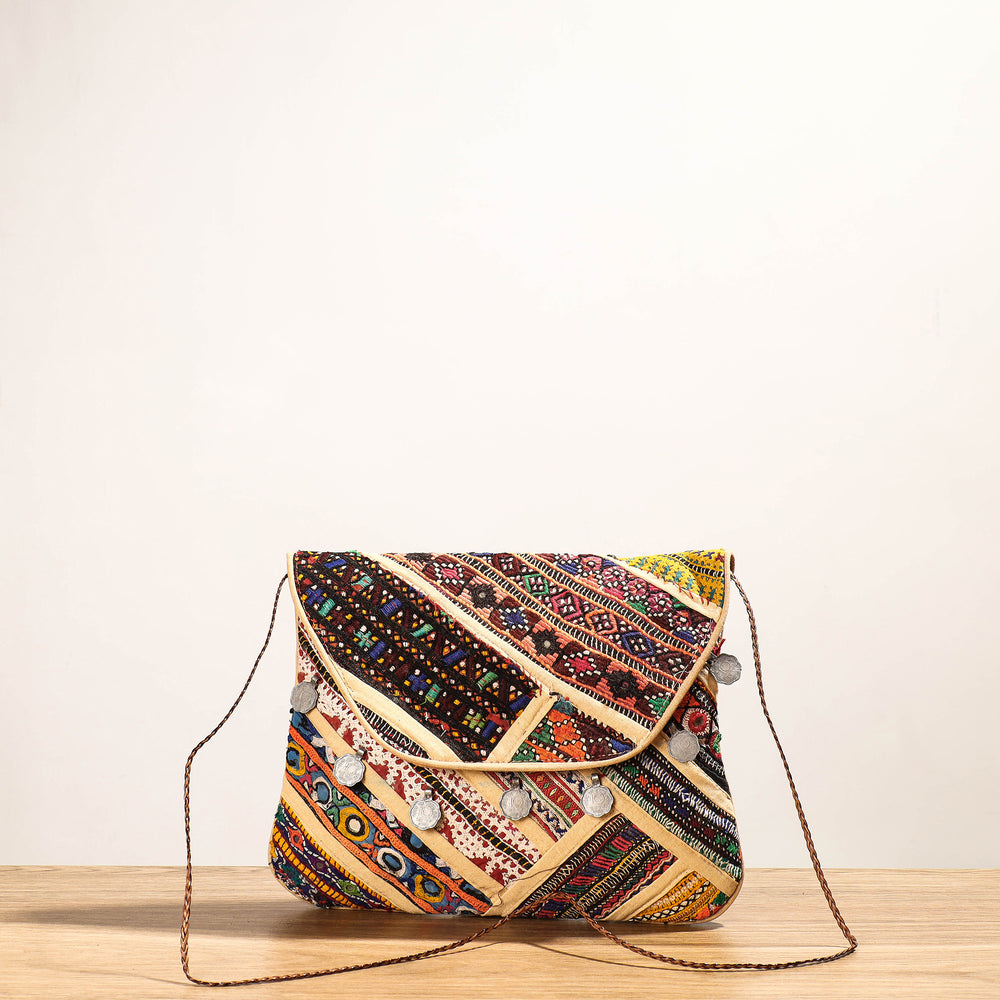 embroidery sling bag