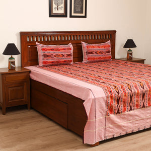 Pochampally Dabi Ikat Cotton Double Bedsheet Set (108 x 90 in) 14