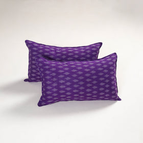 Purple - pochampally ikat pillow covers (set of 2) 103
