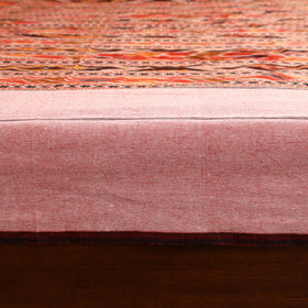 Peach - Pochampally Dabi Ikat Cotton Double Bedsheet Set (108 x 90 in) 14