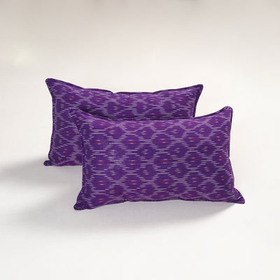 Purple - pochampally ikat pillow covers (set of 2) 104