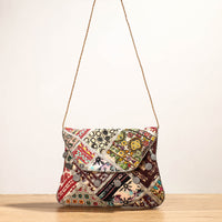 embroidery sling bag